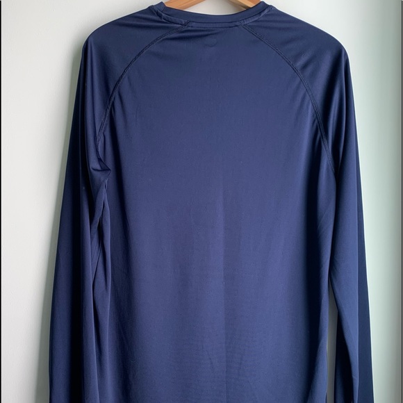 SOLD! Men’s Medium Long-Sleeve Blue Yellow and White Nashville Predators Shirt - Picture 2 of 5